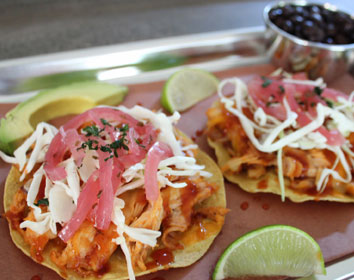 BBQ Chicken Tostadas